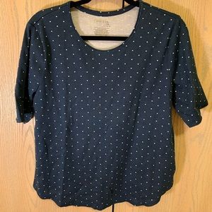 Time and Tru Polka Dot tee